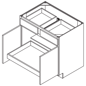 Rollout Cabinetry Drawer Upgrade for 33"W Cabinet