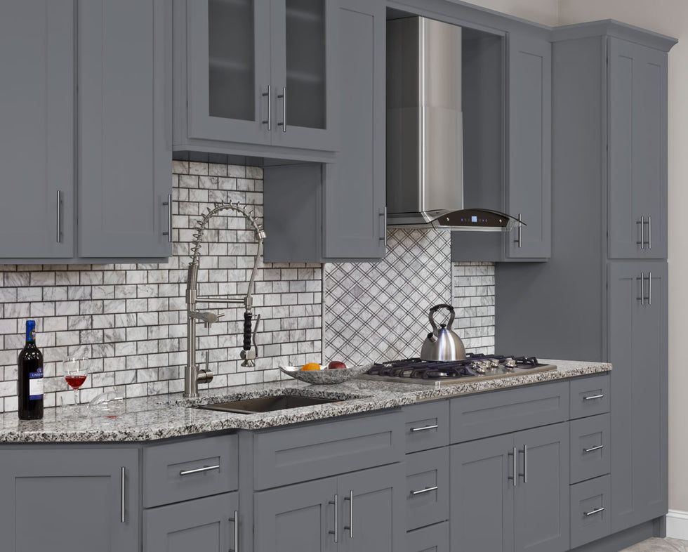 Colonial Gray Lazy Susan Base Cabinet SCER33 – 34.5" Height, 33" Depth ...