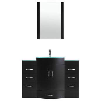 60 Black Vanity Set - One 36 Sink Base, Two 12 Drawer Bases (LV5-C6-60-B)