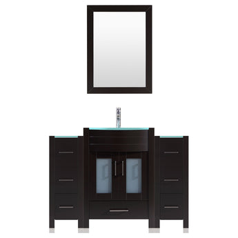 60 Black Vanity Set - One 36 Sink Base, Two 12 Drawer Bases (LV3-C6-60-B)