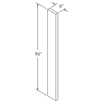 Straight Filler F696 Newport LessCare 6 in. width 96 in. height