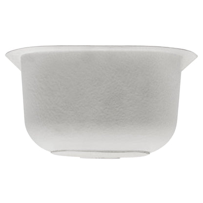 14 in Undermount Stainless Steel Single Bowl Bar or Prep Kitchen Sink with Rounded Edge L104