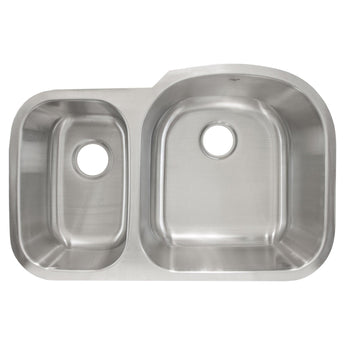 Undermount Stainless Steel Double Basin Kitchen Sink L201L