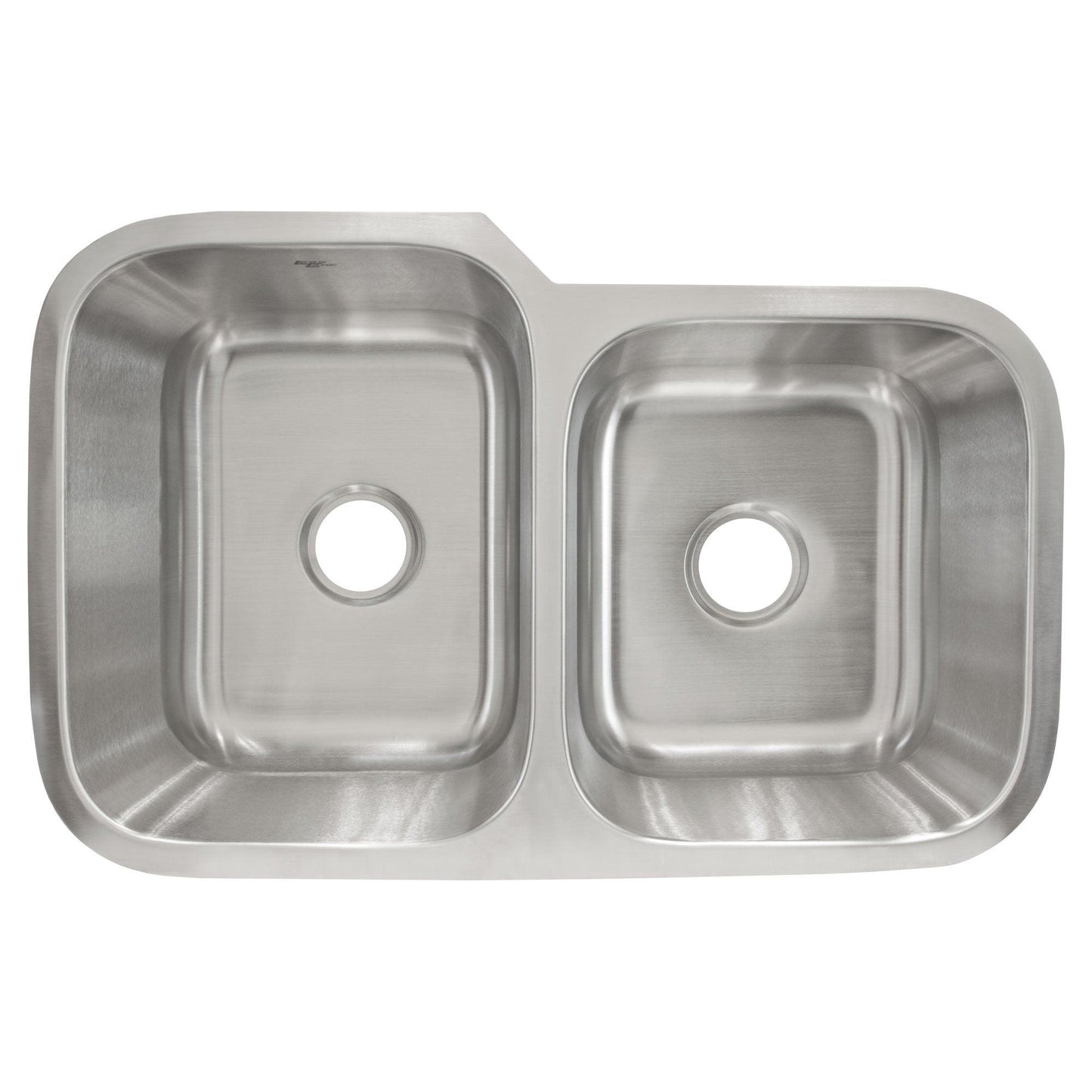 31.5 in Undermount Stainless Steel 60/40 Double Bowl Kitchen SinkL L202R