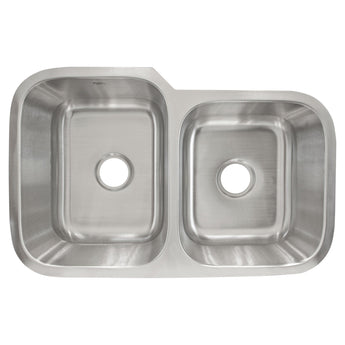 Undermount Stainless Steel Double Basin Kitchen Sink L202R