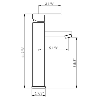 Modern Bathroom Vessel Faucet LB12B.