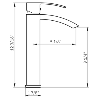 Modern Bathroom Vessel Faucet LB14B