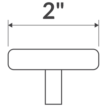 2" Door Pull LDH-2G Gold