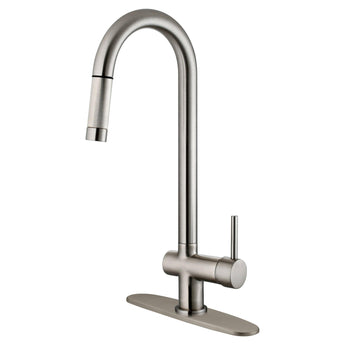 Pull Out Kitchen Faucet LK13B Brushed Nickel Finish