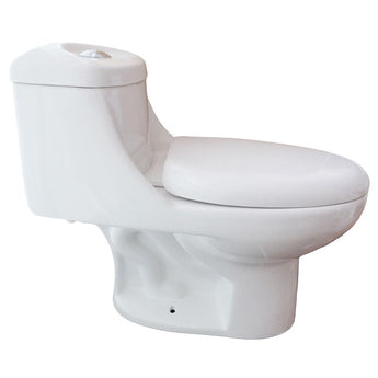 One Piece Elegant Modern LT2T Toilet with Soft Close Seat.