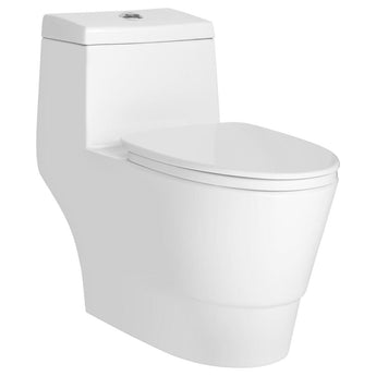 Dual Flush Elongated One Piece Ceramic LT3 Toilet.