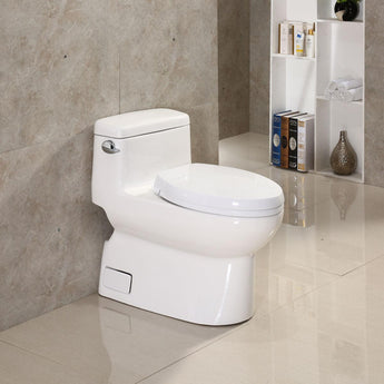 One Piece Modern LT4 Toilet with Soft Close Seat.