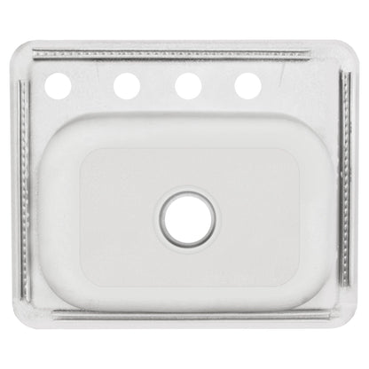 25 in. Drop-in Single Bowl 20-Gauge Durable Satin Stainless Steel Kitchen Sink LT84