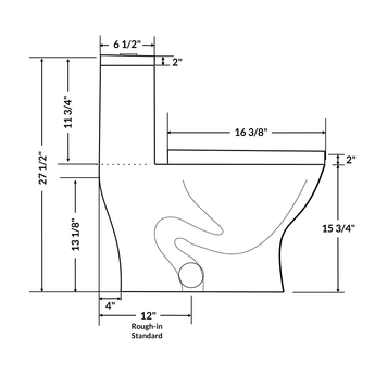 Dual Flush One Piece Modern LT8 Toilet.