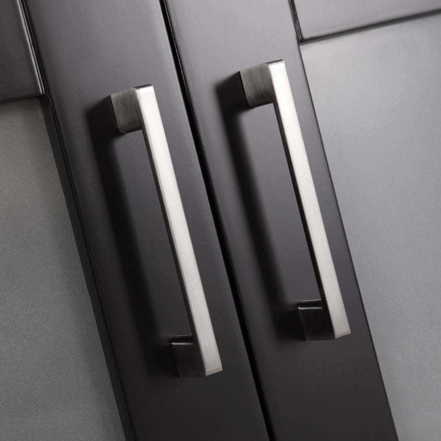 36" Modern Vanity Sink Base with Mirror and Vessel Sink (Espresso)