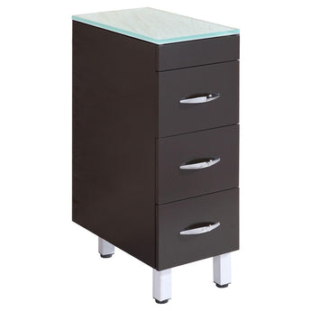 Style 4 - 12"W Black Vanity Drawer Base Cabinet (LV4-DB12B)