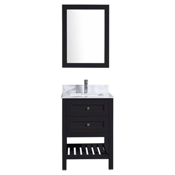 Vanity Cabinet Set Espresso 23.5"W LV6-24B