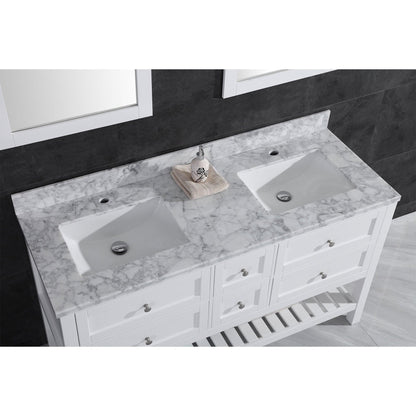 Vanity Cabinet Set White 71"W LV6-72W