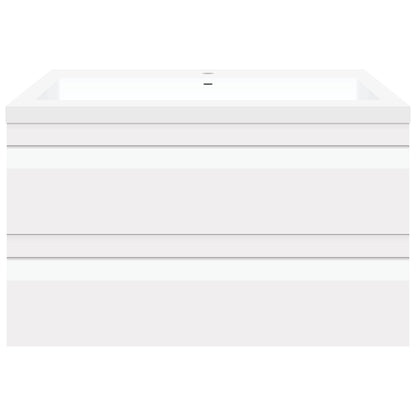 36" W Wall-Mount Modern White Vanity LV8W-36W with Square Sink Top