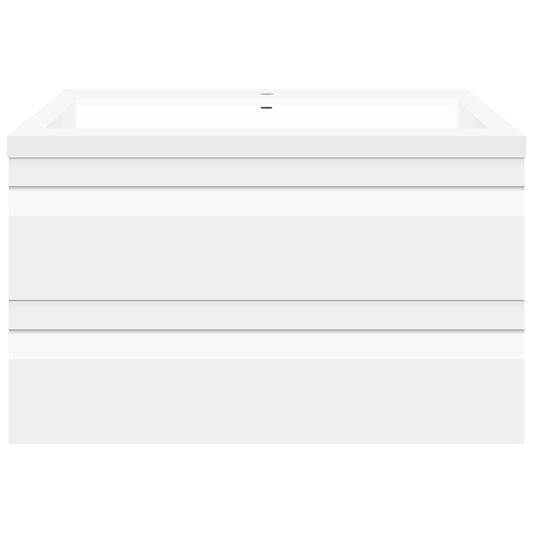 36" W Wall-Mount Modern White Vanity LV8W-36W with Square Sink Top