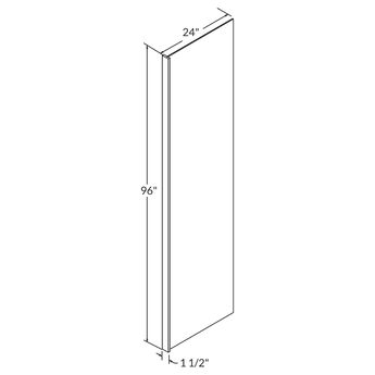 End Panel Molding PREPRP1.596 Newport LessCare 0.5 in. width 96 in. height 24 in. depth