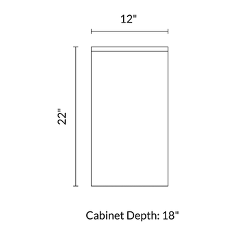 Modern 12 in. Wall-Mount Anthracite Side Unit Sansa by Royo