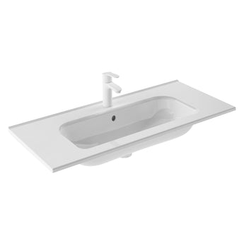 Modern 40 in. Washbasin Slim Ceramic RVT1-40 Photo for Royo Vanity Tops