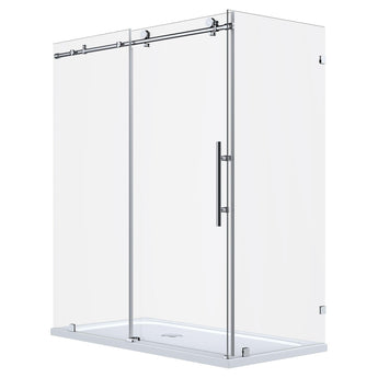 56-60 W x 76 H  x 34 1/2 D Sliding Shower Enclosure ULTRA-C Chrome