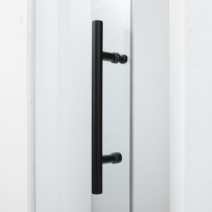 54-55 W x 72 H  Swing-Out Shower Door ULTRA-E Matte Black