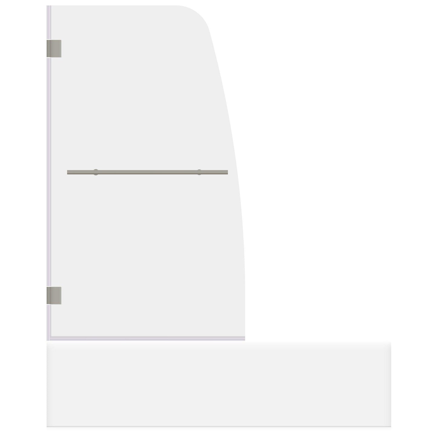 34 W x 58 H  Swing-Out Bathtub Door ULTRA-F