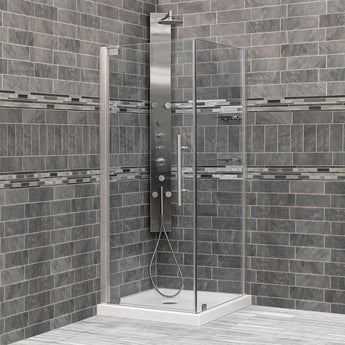 29 3/8-30 W x 72 H  x 29-30 D Swing-Out Shower Enclosure ULTRA-G