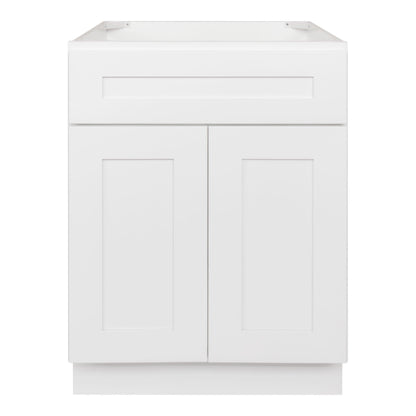 24 W x 21 D x 34.5 H Vanity Sink Base Cabinet - Alpina White