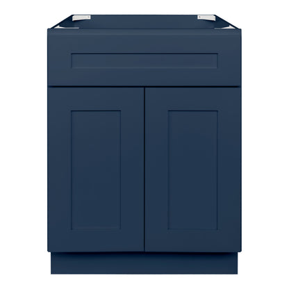 24 in. W x 34.5 in. H x 21 in. D Vanity Sink Base Cabinet VSB2421345 Danbury Blue LessCare