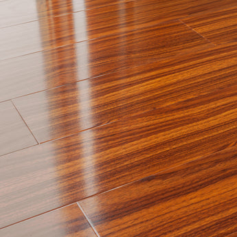 12mm Laminate Flooring LessCare Walnut Brown High Glossy Finish